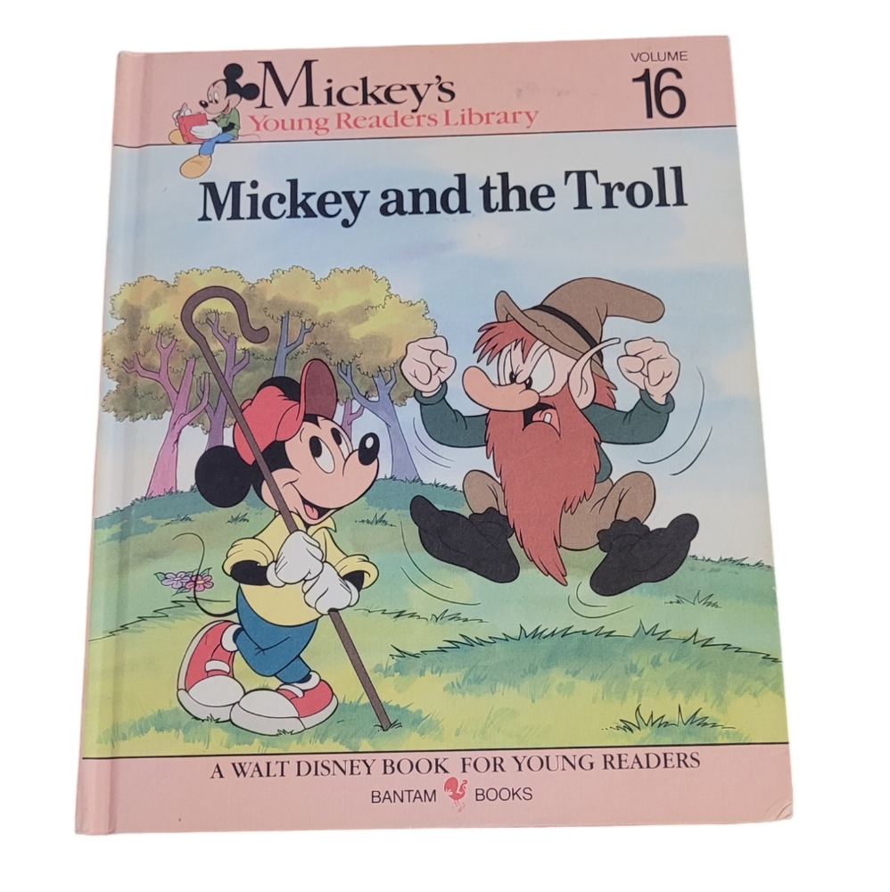 *Host Pick* Mickey's Young Readers Library- Volume 16- Mickey and the Troll-1990